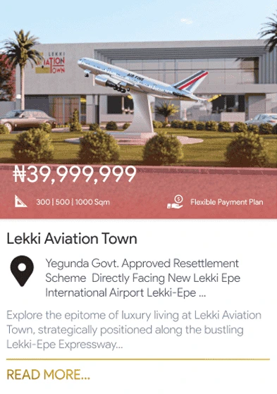 lekki aviation town ibeju-lekki, real estate, epe lagos pinnacle of luxury
