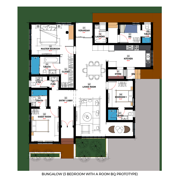 Asake Cottage Layout GF
